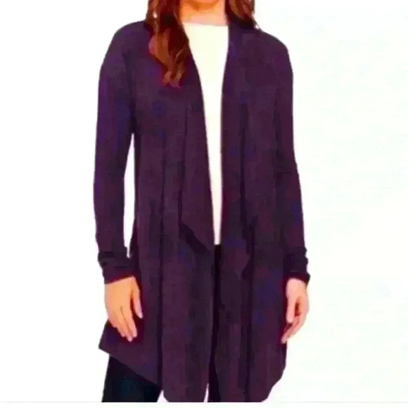 Barefoot Dreams Sweaters - Barefoot Dreams CozyChic Lite Island Wrap, Deep Purple Womens S/M